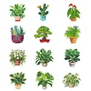 12pcs Potted Plant 5D DIY Square Drill Diamond Painting Kits for Adults Beginners Home Decor Diamonds Paintings Gem Art 5.91x7.09in