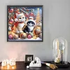Christmas Cat - Diamond Painting - Partial Special Shaped Drill(Canvas|30*30cm)
