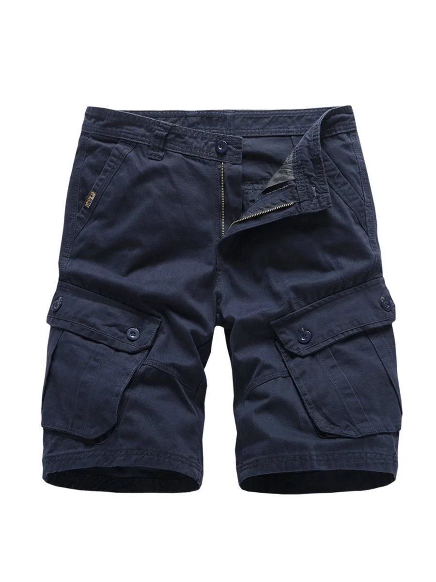 Men Pockets Casual Sports Shorts-12