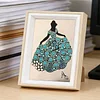 Framed Pearl Diamond Painting - Special Shaped - Princess Gown (17x22cm)