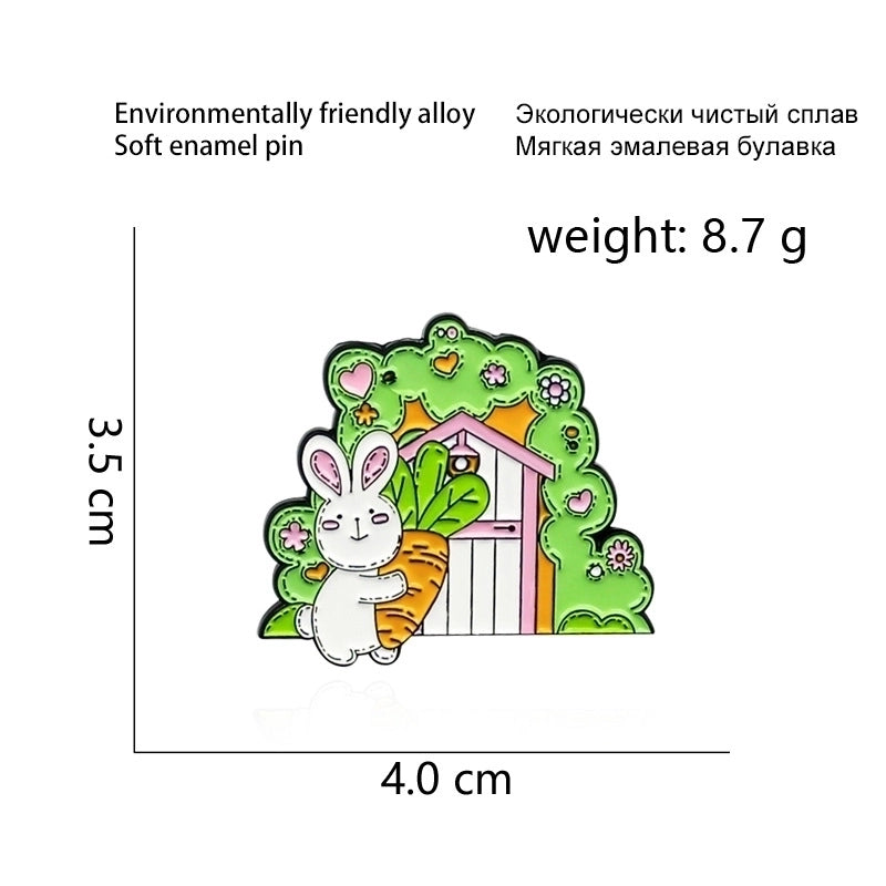 Minimalist Pin Animal Alloy Stoving Varnish Unisex Brooches