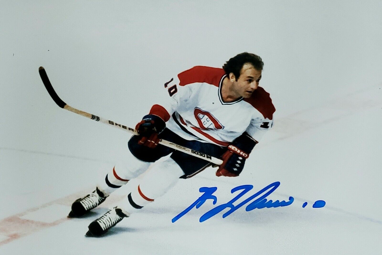 Guy Lafleur Hand Signed Autograph Photo Poster painting NHL Legend Montreal Canadiens Hockey