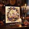 Halloween Bead Art DIY Pearl Painting Kit with Frame 20x20cm(Ghost Potion)