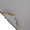 Elegant Plain Color Golden Edge Gift Package Flower Wrapping Paper
