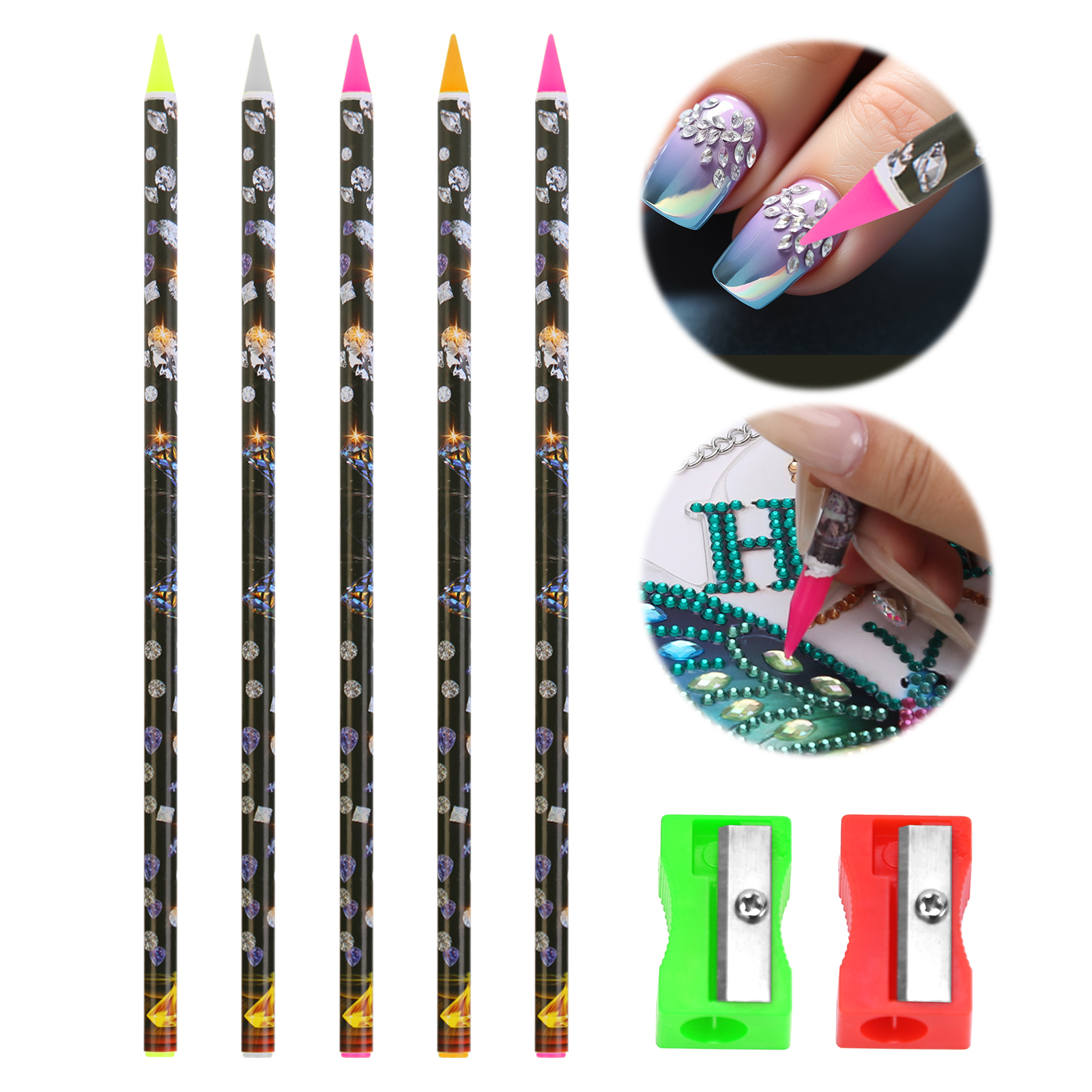 Diamond Painting Pen Self Adhesive Nail Dotting Wax Pen DIY Nail Art Accessories