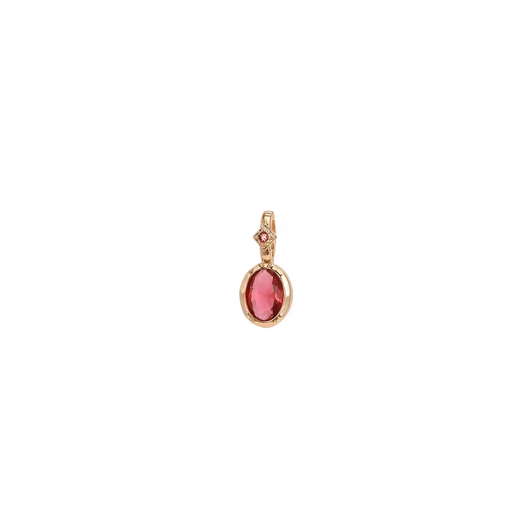 Olivenorma Birth Stone Pendant Natural Crystal Gem Necklace