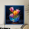 Luminous Tulip Vase-11CT Stamped Cross Stitch 40*40cm/15.75*15.75in tapestrymarket