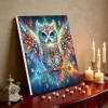 (Pre-Framed)Owl-Special Shape Diamond Painting Kit(25x25cm)