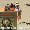 2pcs DIY Diamond Painting Halloween Door Corner Frame Wood(Halloween atmosphere)