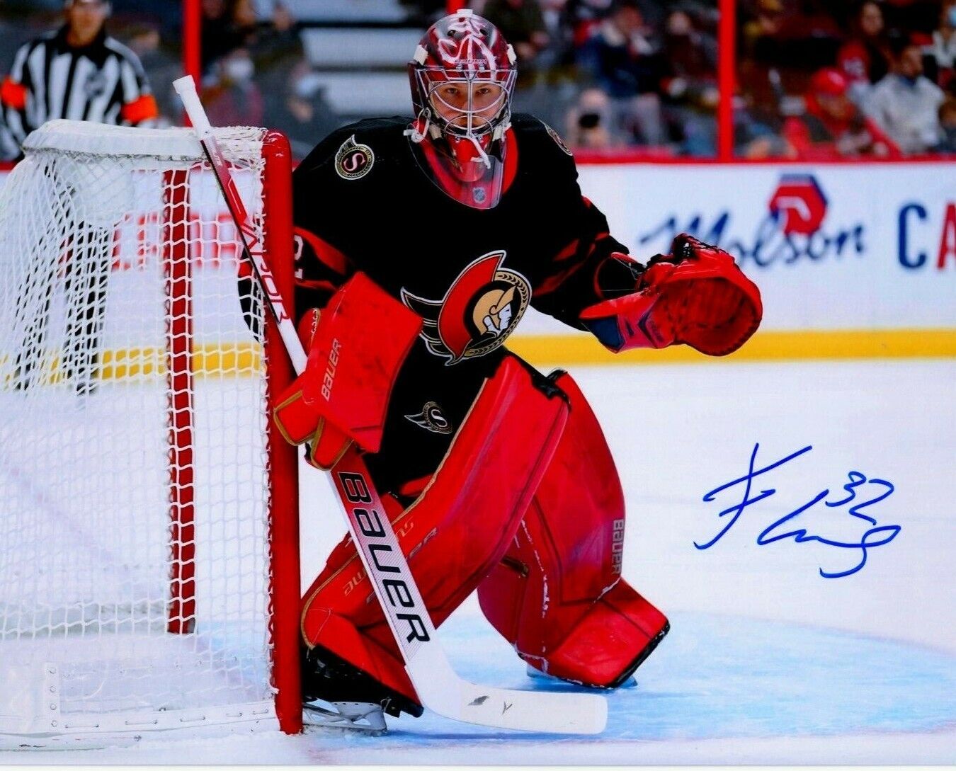 FILIP GUSTAVSSON autographed SIGNED OTTAWA SENATORS 8X10 Photo Poster painting #3