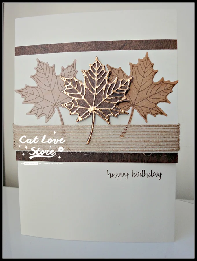 Nigikala Leaf Plant Metal Cutting Dies Scrapbooking Stencil Die Cuts Card Making DIY Decorative Craft Embossing New Dies For 2023