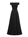 Elegant Full Dress Slash Neck Maxi Long Dress