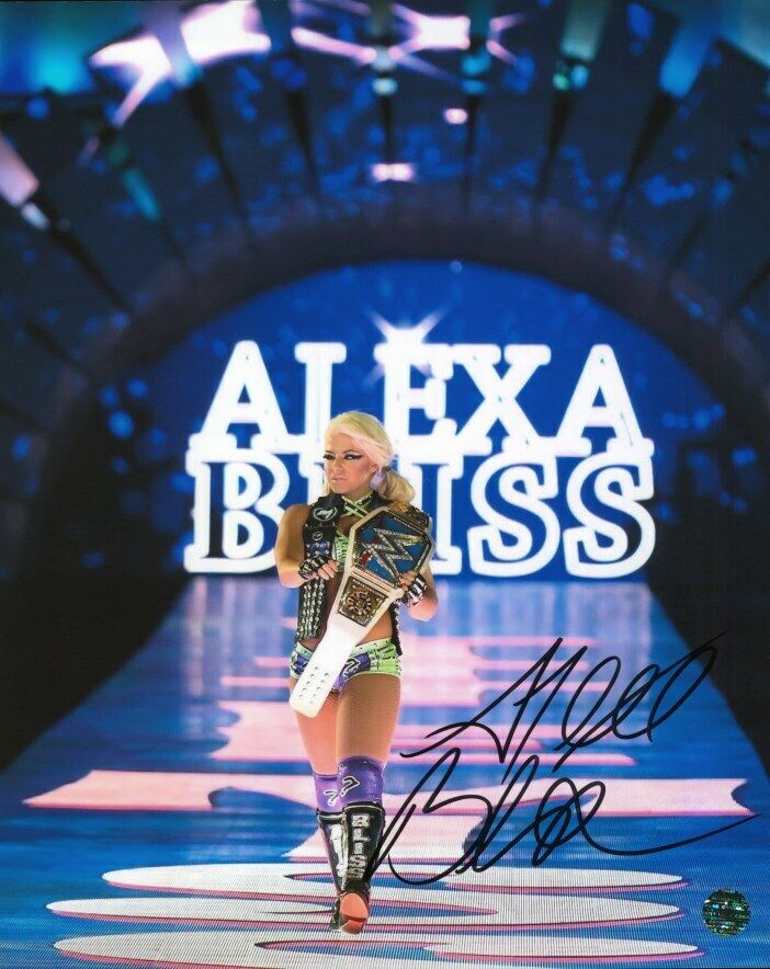 Alexa Bliss - WWE Autographed Original 8x10 Photo Poster painting LOA TTM