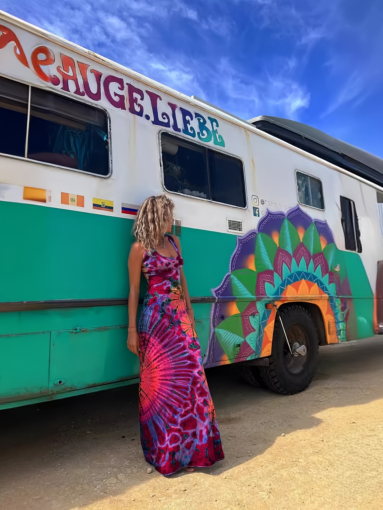 This Sexy European And American Women's Dress Is A Strapless Backless Cross Dress With A Large Area Of Exquisite Print Design. It Is Suitable For Summer Outings And Is Simple And Comfortable | IFYHOME