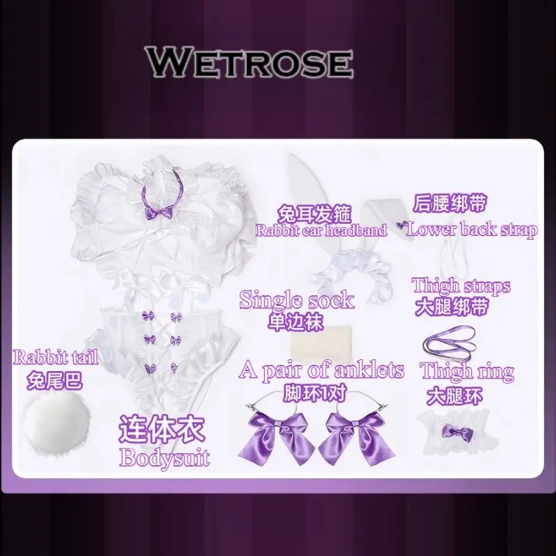 [Wetrose] Pre-Order Goddess of Victory: Nikke Liberalio White Dress Game Outfit Cosplay Costume 