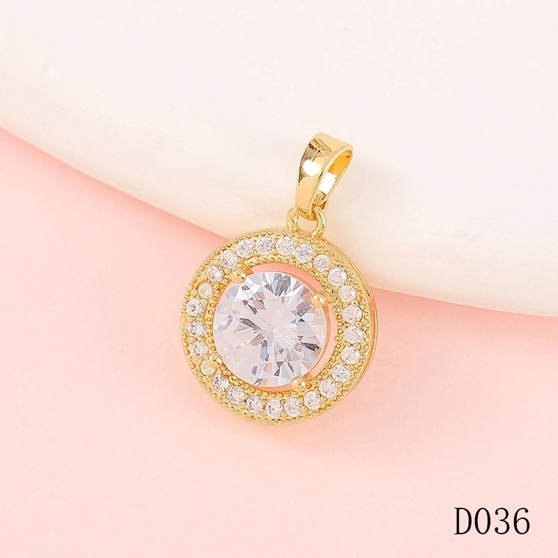 1 Piece Copper Fruit Bow Knot Pendant