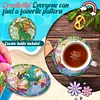8pcs Diamond Painting Acrylic Pterosaur Coaster Kit with Holder
