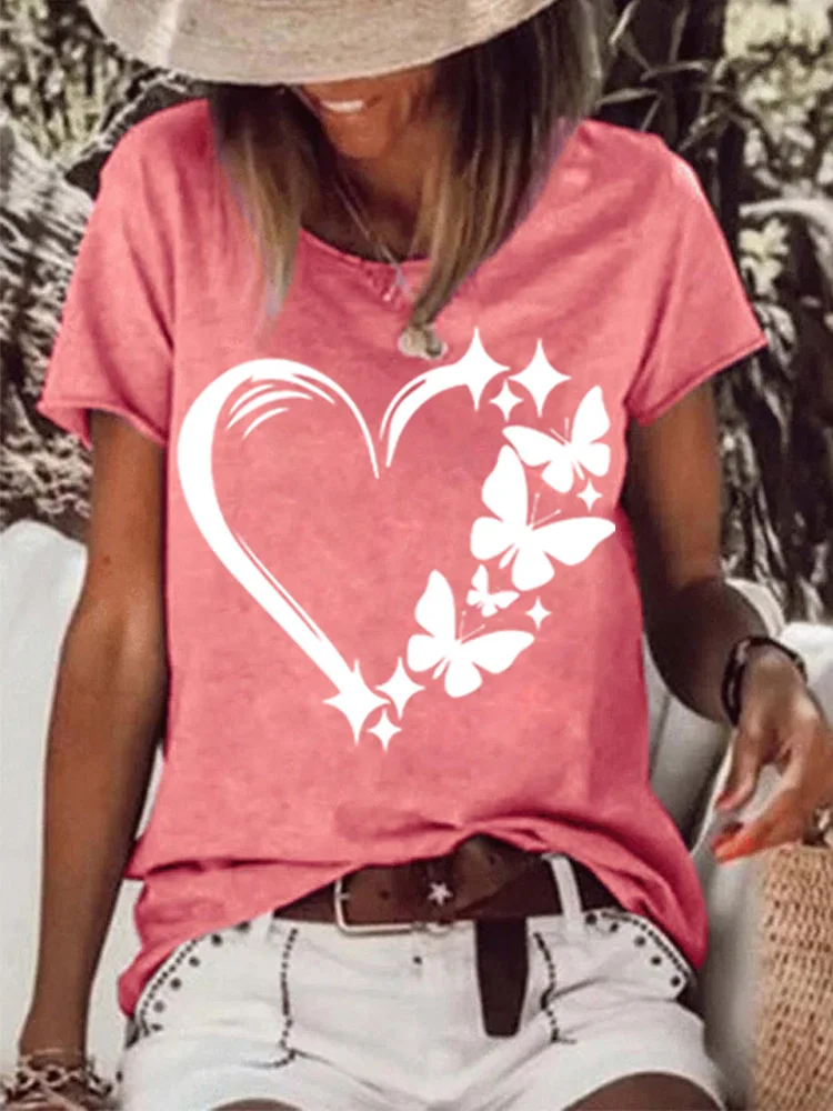 Butterfly love Hem Tee -03729