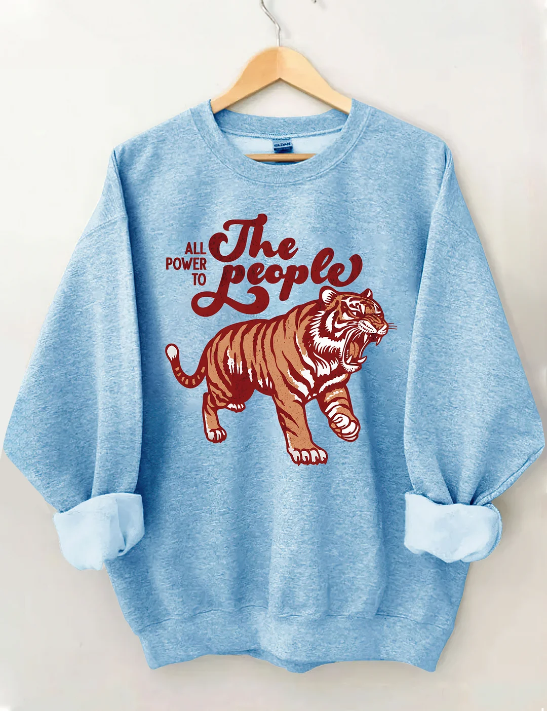 All Power To The People Tiger Sweatshirt