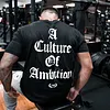 Oversize Cotton A Culture Of Ambition Graphic T-Shirt by Inlyline