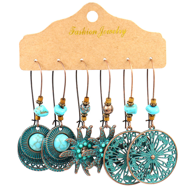 Women's Bohemian Combination Set Irregular Earrings