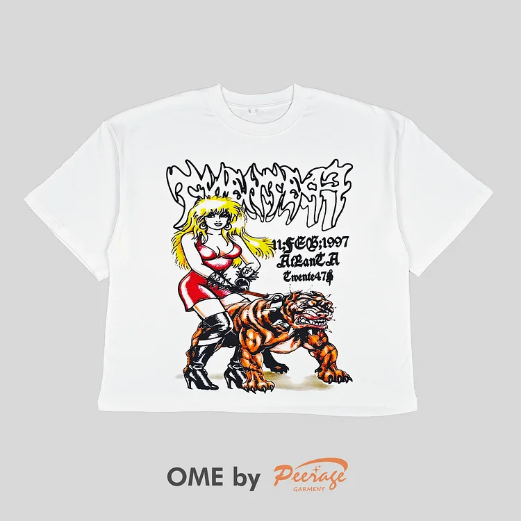 Custom Print Boxy Crop T-shirt