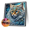 Diamond Painting-5D Full Round Drill Colorful Cat