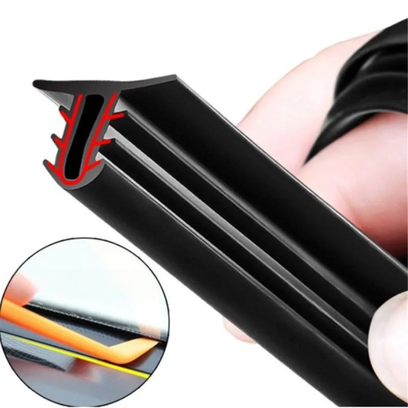 Car front windshield sound insulation gap strip