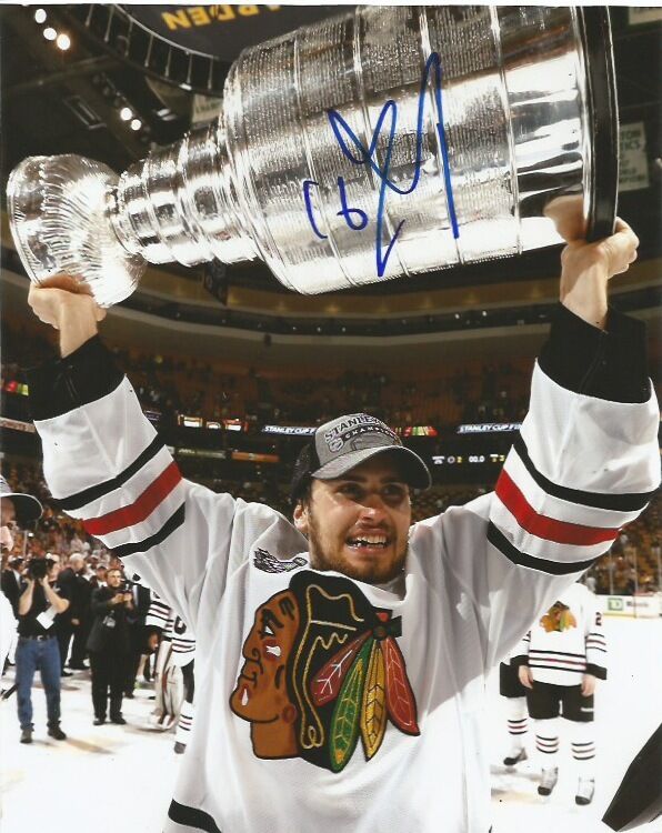 Chicago Blackhawks Marcus Kruger Stanley Cup Signed Autographed 8x10 Photo Poster painting COA D