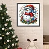 (40*40cm)Christmas Snowman - Full Round Drill Diamond Painting