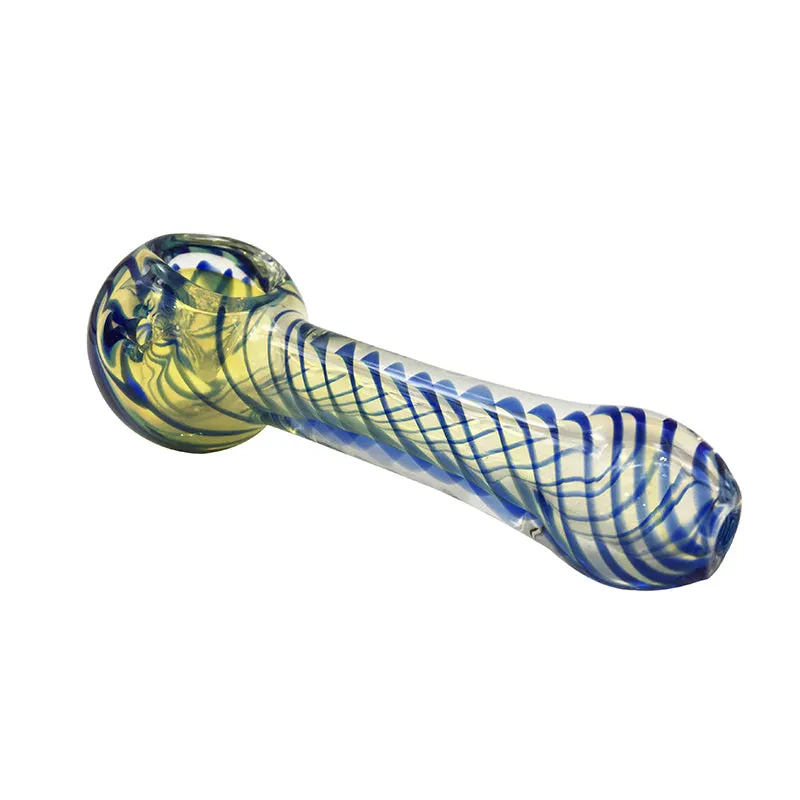 New Heady Hand Pipes Tobacco Pocket Spoon Glass Smoking Pipe