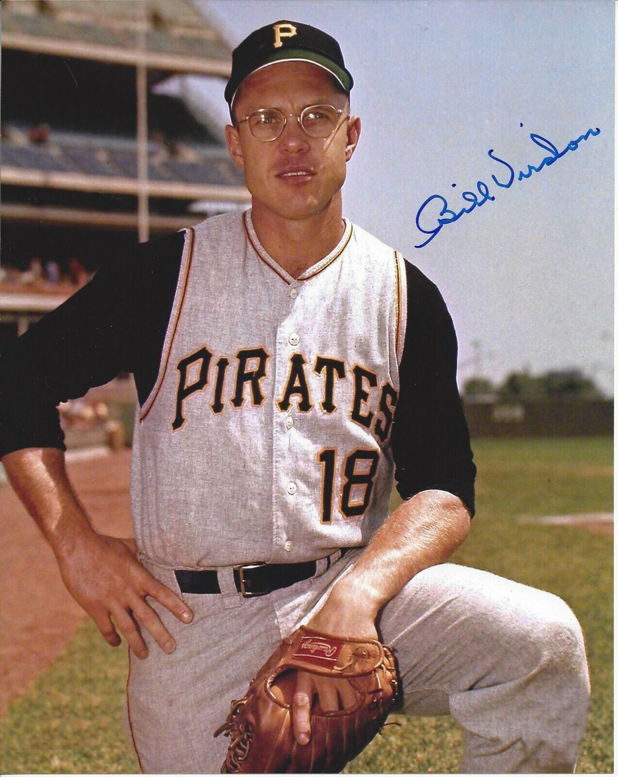 Bill Virdon autographed 8x10 Pittsburgh Pirates#S484