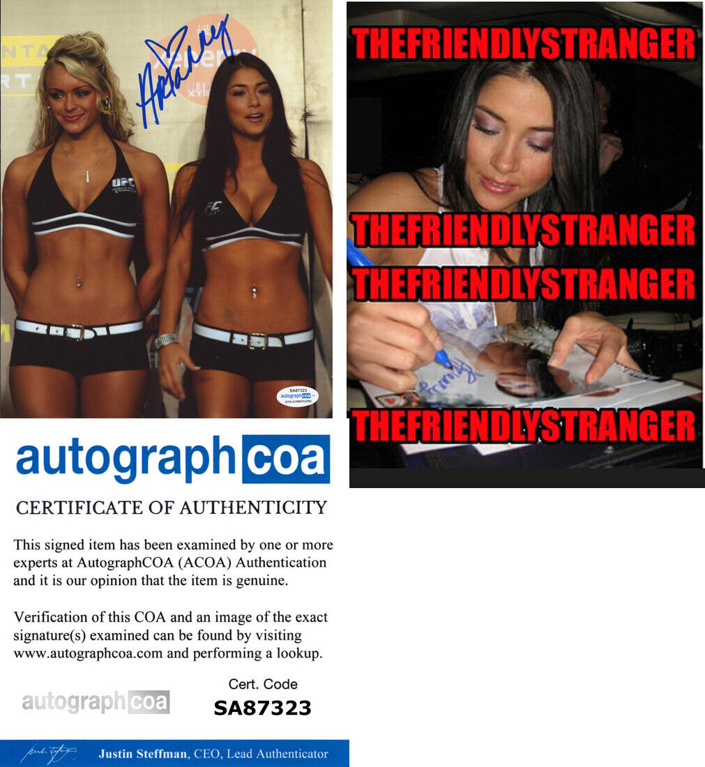 ARIANNY CELESTE signed Autographed UFC 8X10 Photo Poster painting PROOF b Playboy Model ACOA COA