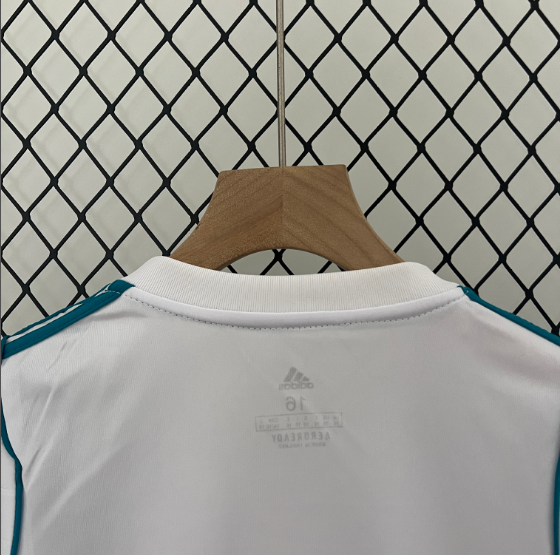 2017-2018 Real Madrid Home Kids Kit Football Shirt Thai Quality