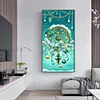 Diamond Painting -DIY Round Drill Green Dreamcatcher(80*40 CM)