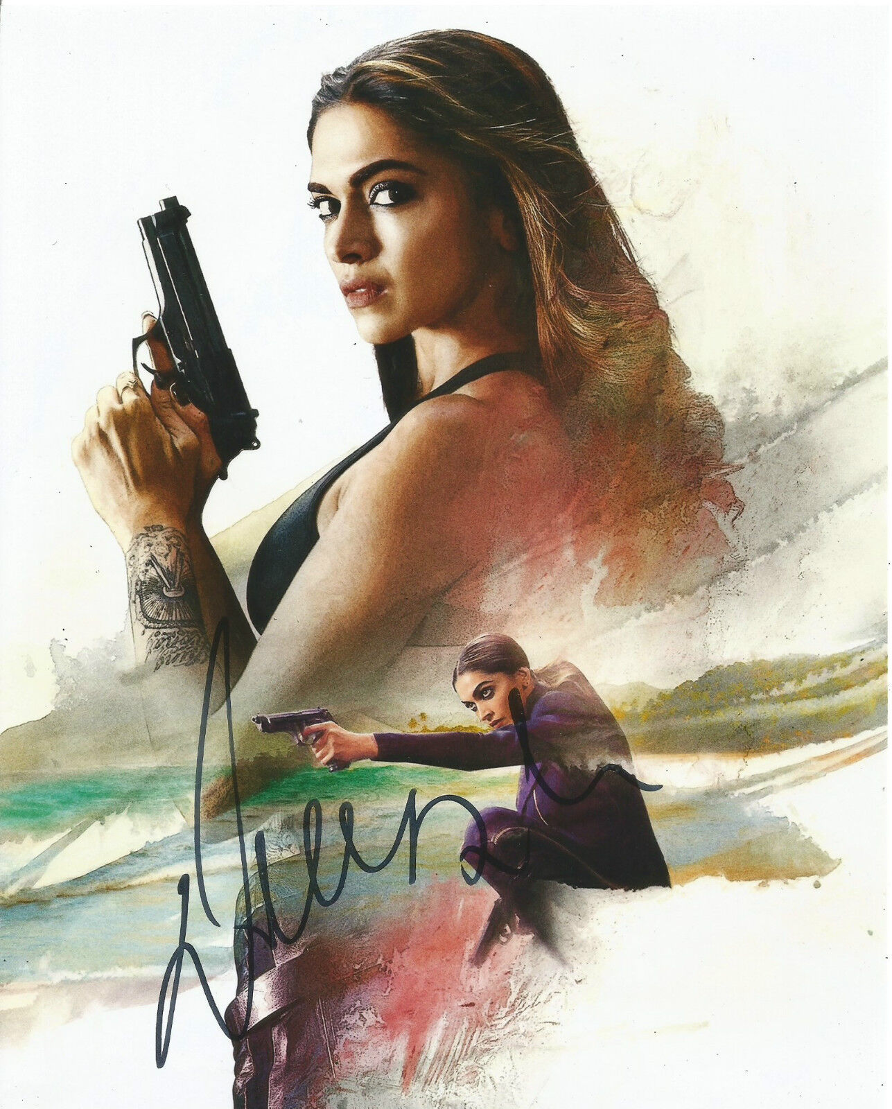Deepika Padukone Signed XXX 10x8 Photo Poster painting AFTAL