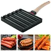 5 Grids Sausage Pan Hot Dog Maker Hot Dog Mold Pan for Outdoor Kitchen Breakfast