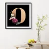 Diamond Painting-DIY Full Round Drill Letter O