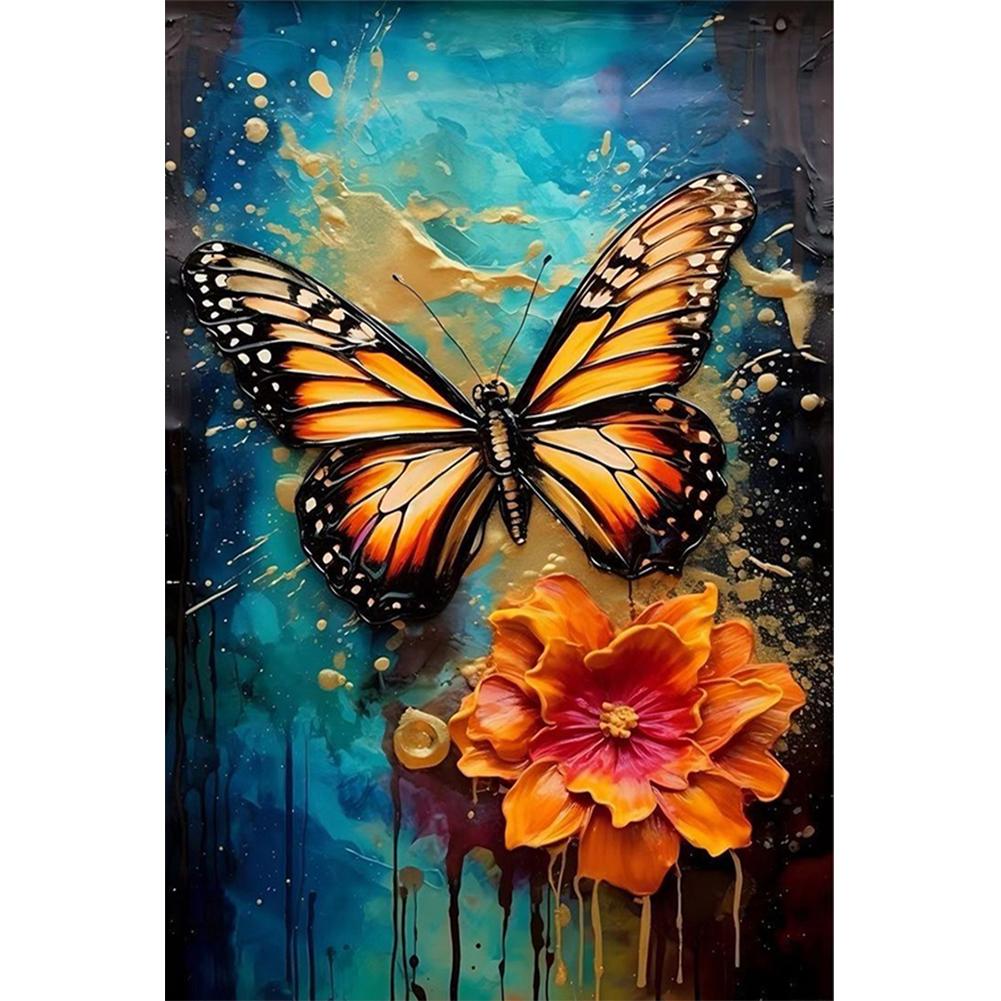 Butterfly-Paint by Numbers-16"x24"/40*60cm