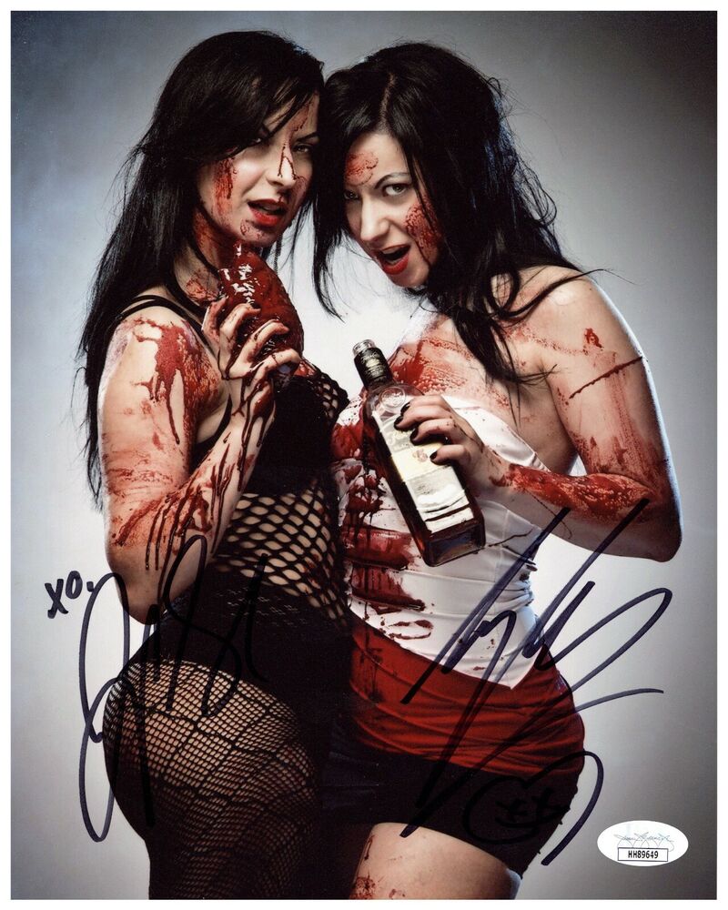 Soska Sisters Signed Autograph 8x10 Photo Poster painting - American Mary Hellevator ()