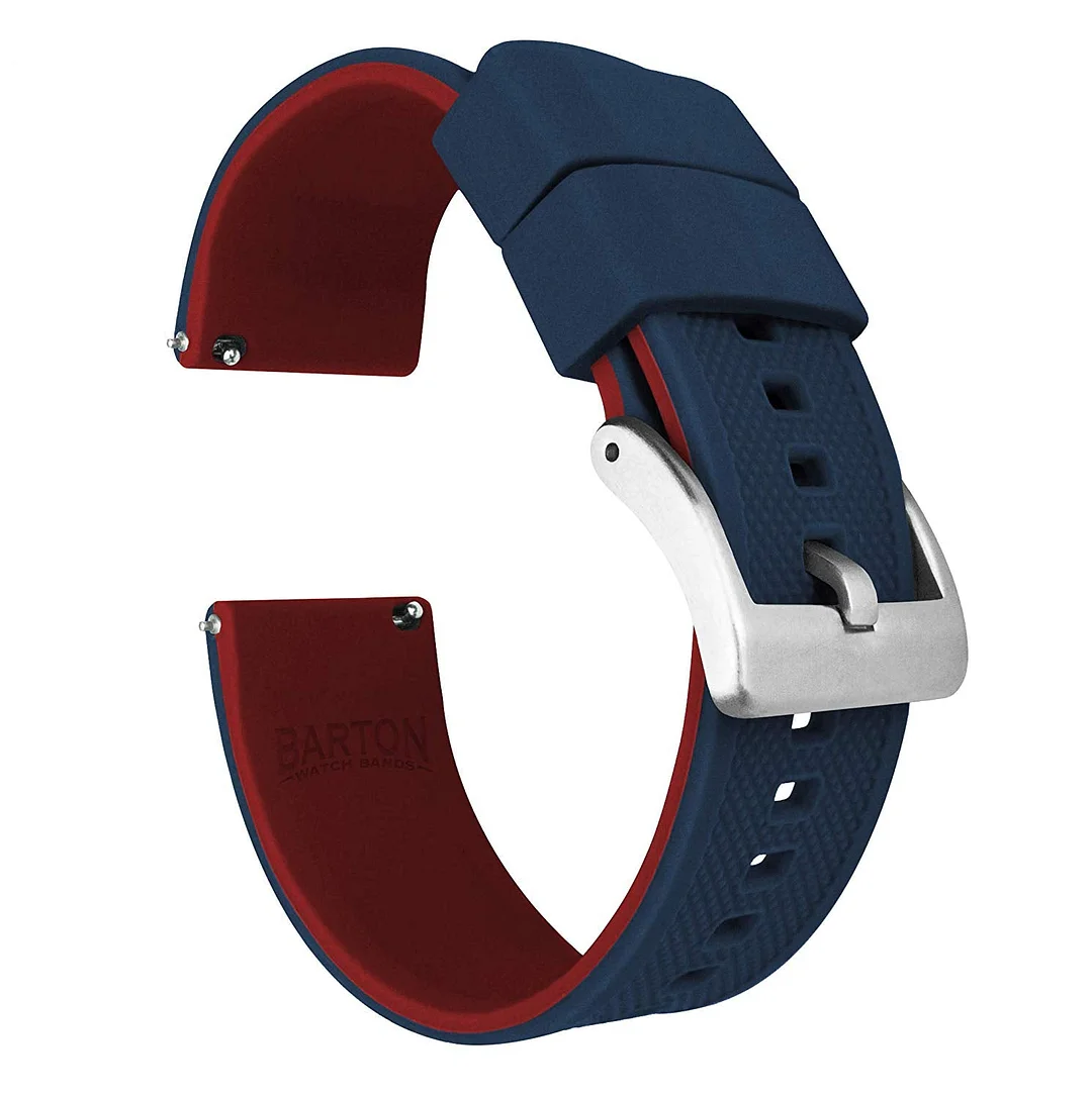 Watch Bands - Elite Silicone Watch Straps - Quick Release  Textured Rubber Watch Straps