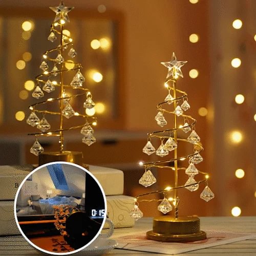 Christmas tree crystal lights