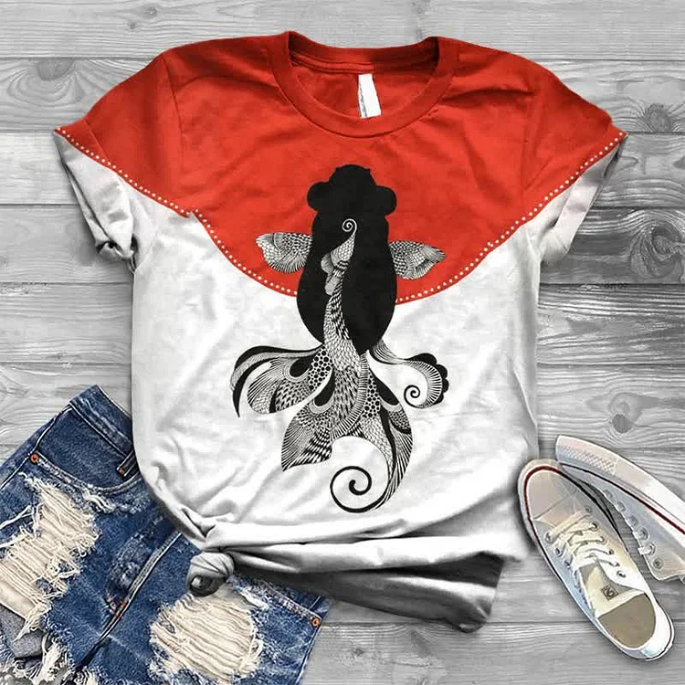 Asahi Koi Japanese Print T-shirt