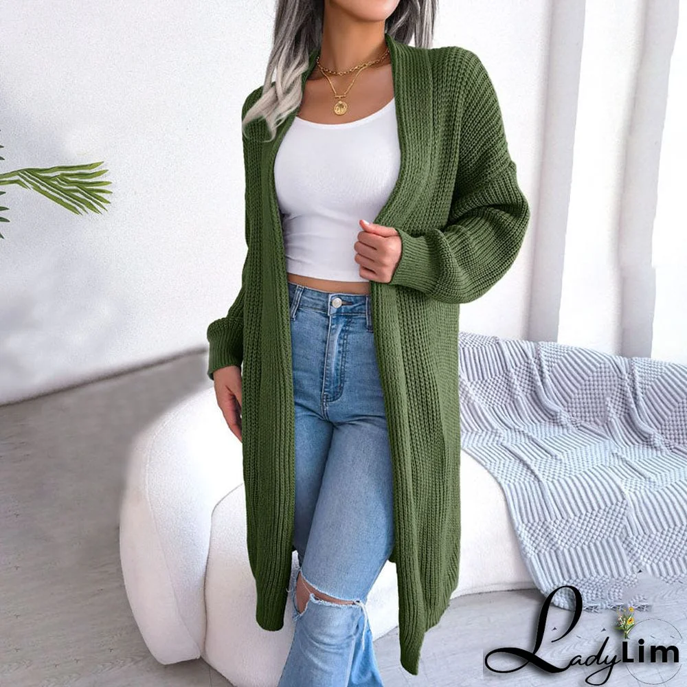 Casual Solid Colour Cardigan
