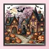 Halloween Ghost House-11CT Stamped Cross Stitch 40*40cm/15.75*15.75in tapestrymarket