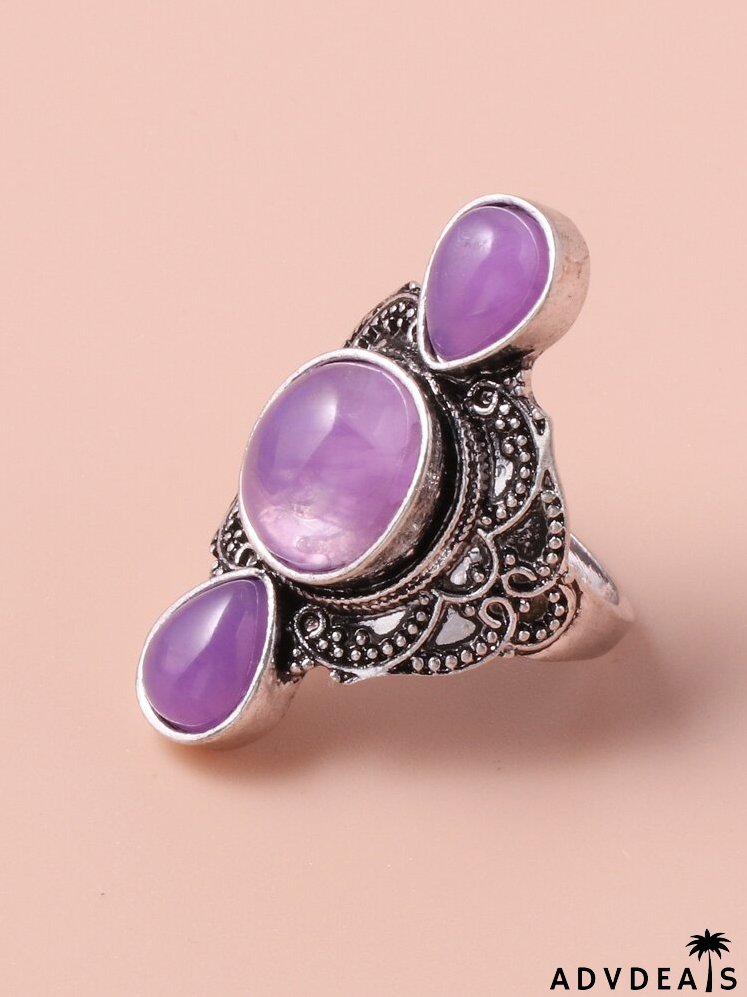 Gemstone Decor Ring