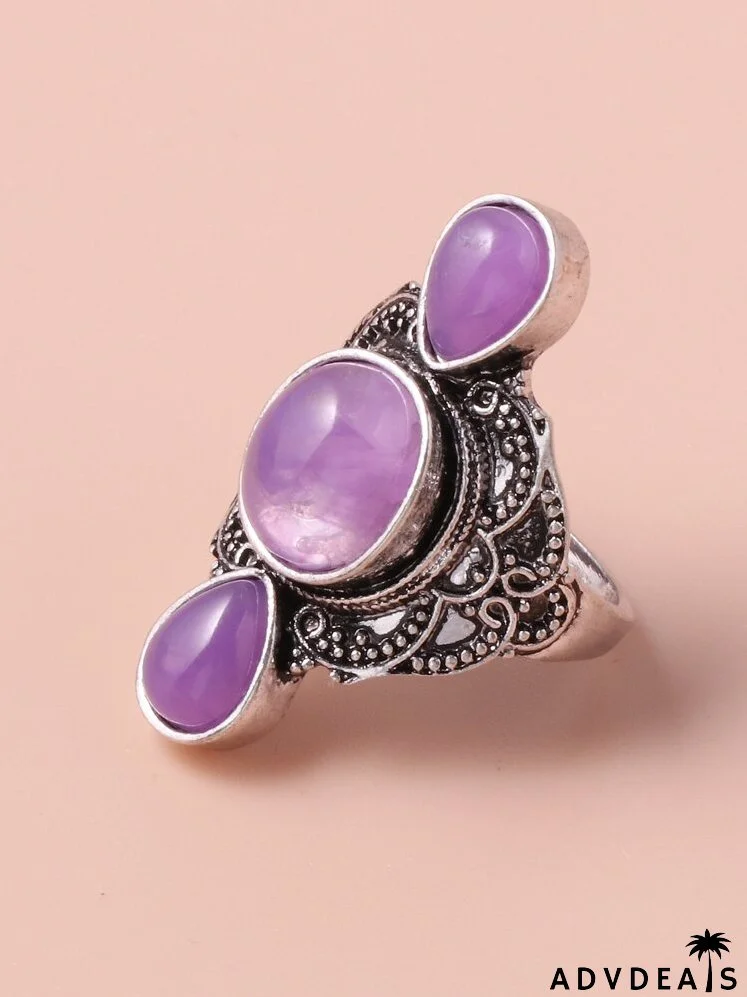Gemstone Decor Ring