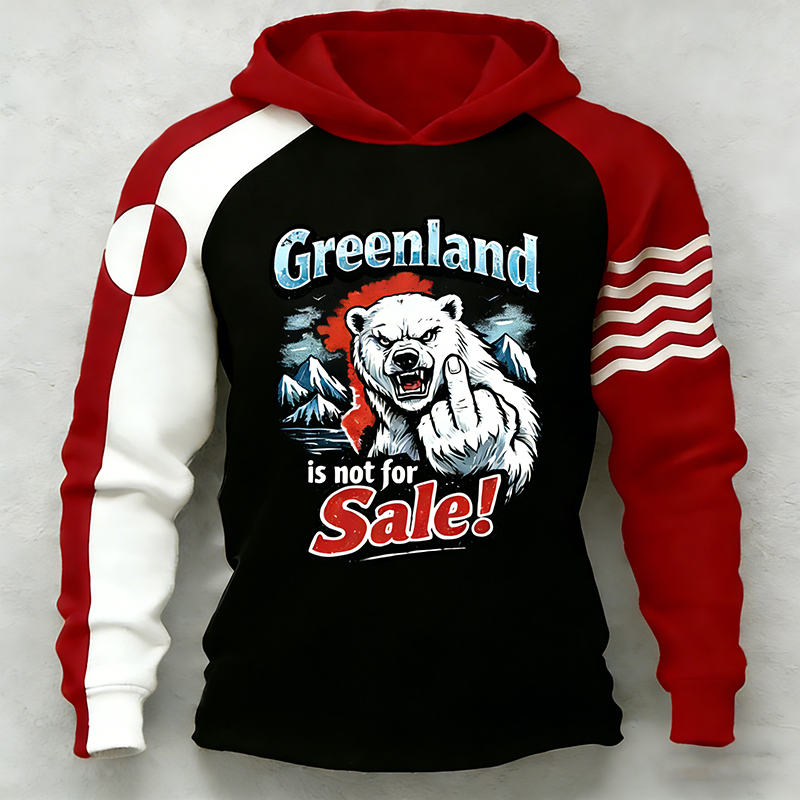 Casual Patchwork Hoodies Are Not Sold In Greenland. artswardrobe