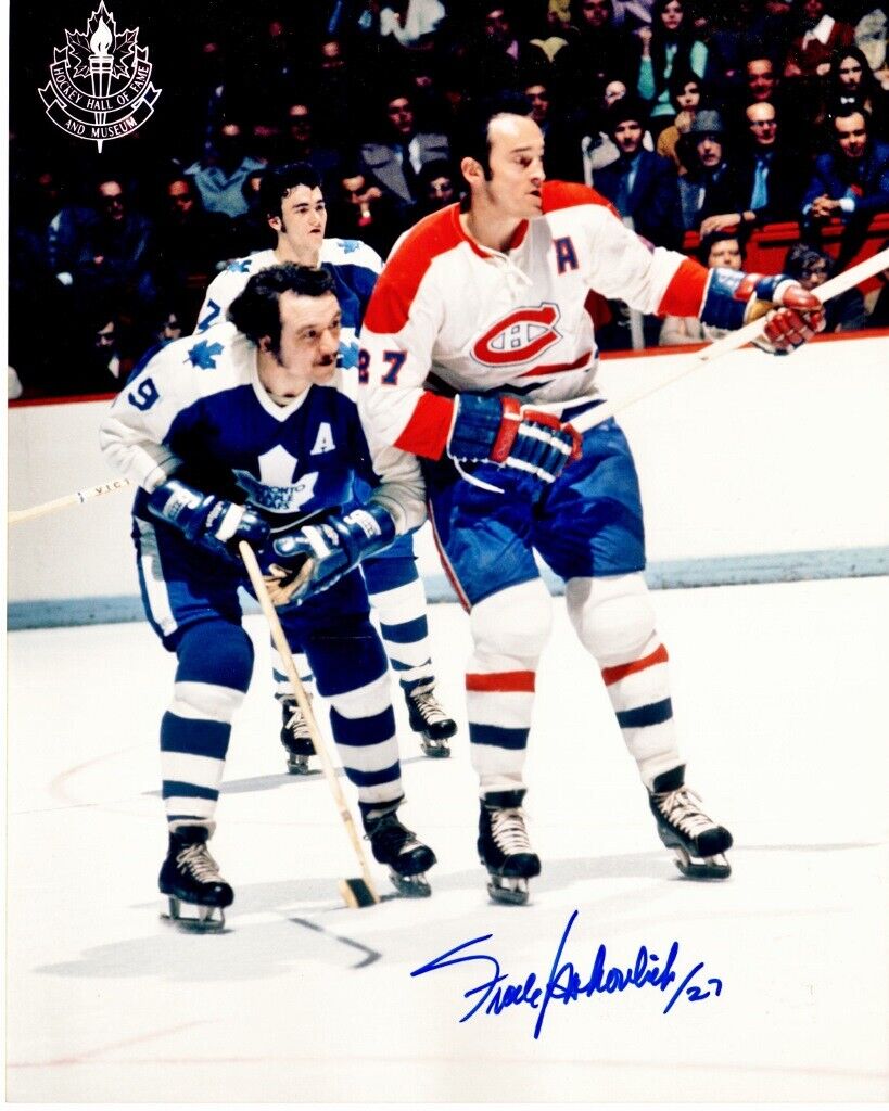 Frank Mahovlich Signed - Autographed Montreal Canadians 8x10 inch Photo Poster painting