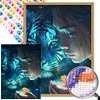 Beauty And Tiger - Round Drill Diamond Painting - 45*60CM (Big Size Partial AB Drill)